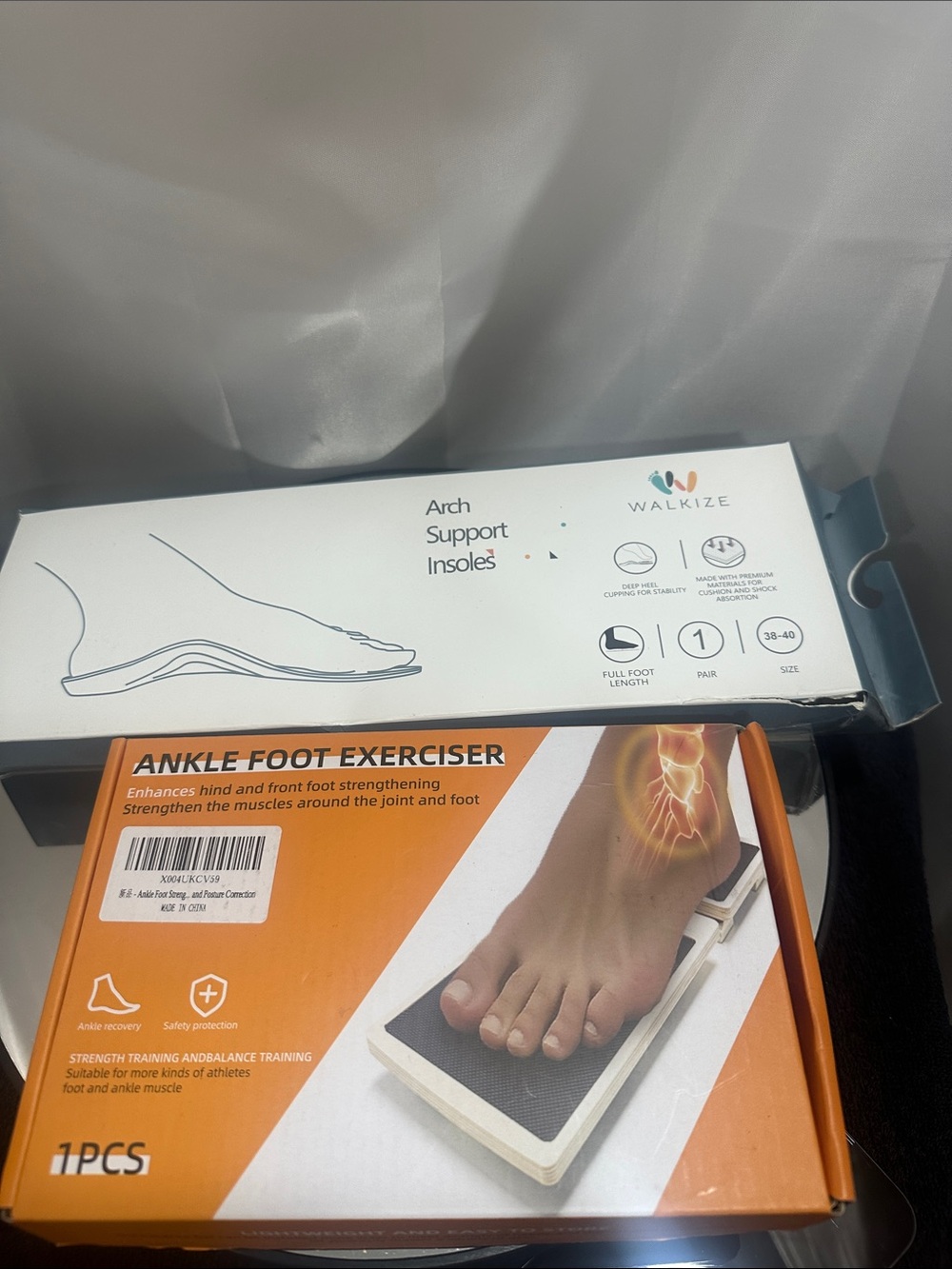 Ankle foot exerciser strengthens muscle joints NWT